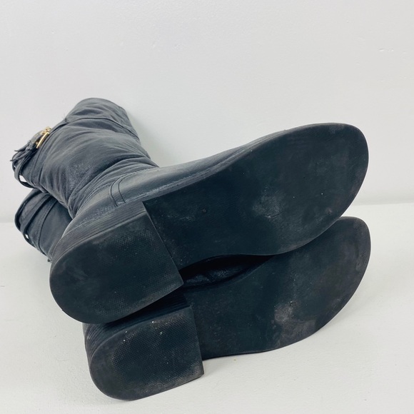 Steve Madden Black Leather Riding Boots - Picture 5 of 8